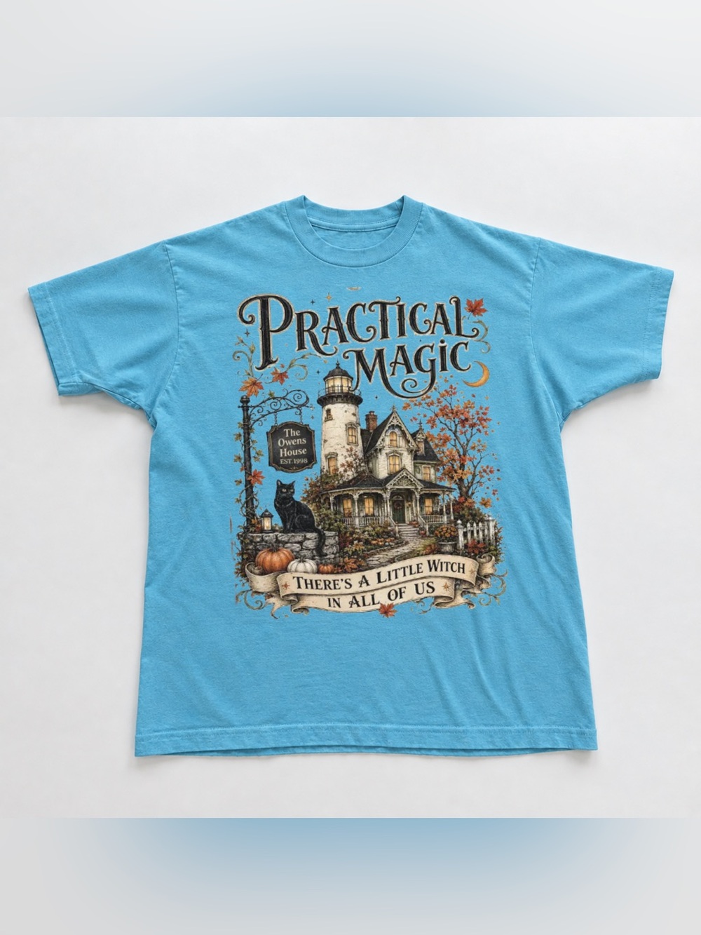 Light Blue "Practical Magic" Short Sleeve Tee